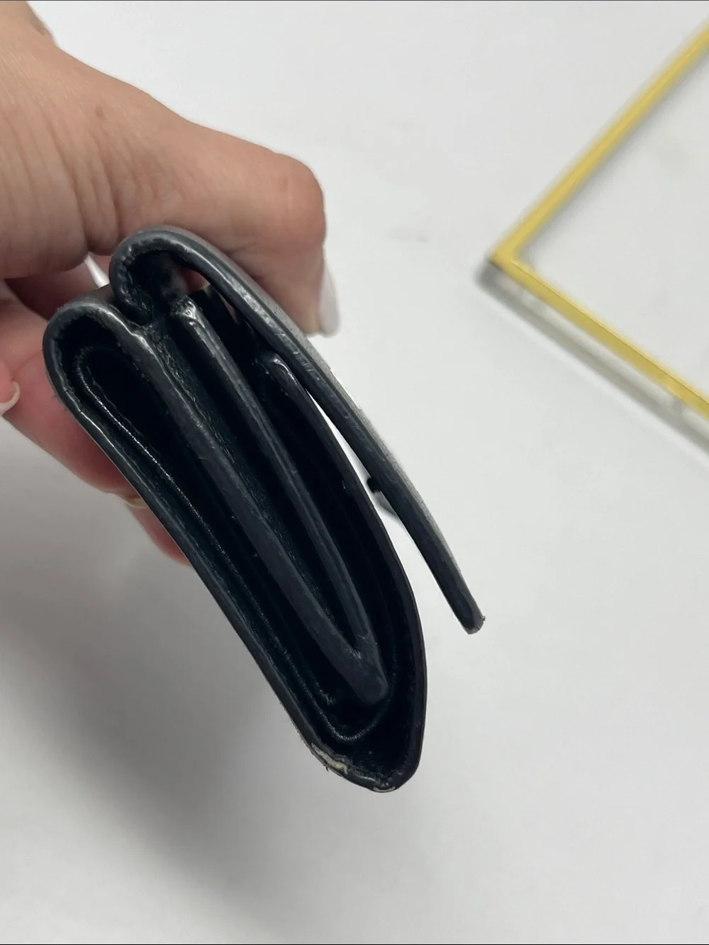 Balenciaga compact leather